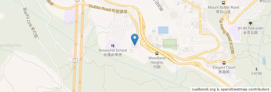 Mapa de ubicacion de 香港港安醫院 Hong Kong Adventist Hospital en China, Provincia De Cantón, Hong Kong, Isla De Hong Kong, Nuevos Territorios, 灣仔區 Wan Chai District.