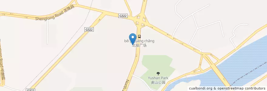 Mapa de ubicacion de 中国银行 en China, Quancim, 桂林市, 叠彩区.