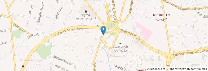 Mapa de ubicacion de ایستگاه تاکسی درکه en Irão, Teerã, شهرستان شمیرانات, Teerã, بخش رودبار قصران.