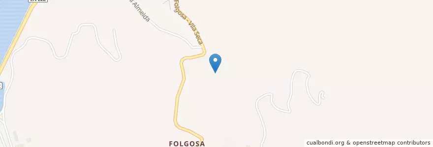 Mapa de ubicacion de Folgosa en 포르투갈, 노르트 지방, Viseu, Douro, Armamar, Folgosa.