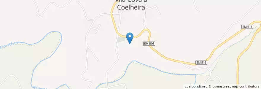 Mapa de ubicacion de Vila Cova-à-Coelheira en Portugal, Guarda, Centro, Serra Da Estrela, Seia, Vila Cova-À-Coelheira.