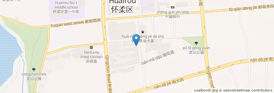 Mapa de ubicacion de 华莱士 en Chine, Pékin, Hebei, 怀柔区 / Huairou.