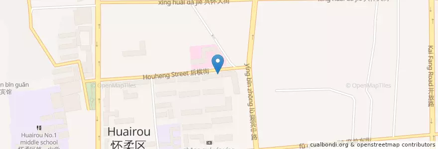 Mapa de ubicacion de 卡酷七色光少儿培训中心 en چین, پکن, هبئی, 怀柔区 / Huairou.