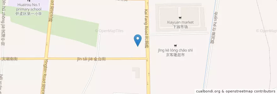 Mapa de ubicacion de 宽板凳老杜火锅 en China, Pekín, Hebei, 怀柔区 / Huairou.