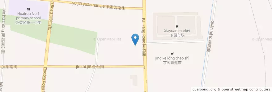 Mapa de ubicacion de 天天向上大酒楼 en الصين, بكين, خبي, 怀柔区 / Huairou.