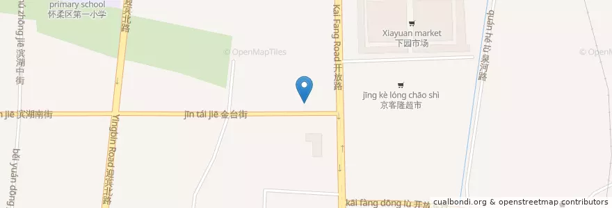 Mapa de ubicacion de 京味居铜锅涮肉 en 中国, 北京市, 河北省, 怀柔区 / Huairou.