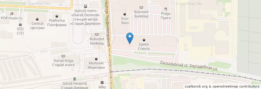 Mapa de ubicacion de Greenbox en Russia, Northwestern Federal District, Leningrad Oblast, Saint Petersburg, Приморский Район, Округ Озеро Долгое.