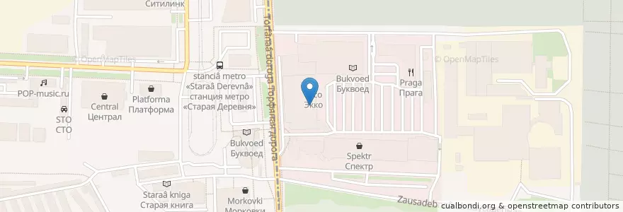 Mapa de ubicacion de Kroshka Kartoshka en Russia, Northwestern Federal District, Leningrad Oblast, Saint Petersburg, Приморский Район, Округ Озеро Долгое.