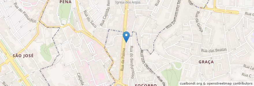 Mapa de ubicacion de Kebabish en Portugal, Área Metropolitana De Lisboa, Lisboa, Grande Lisboa, Lisboa, Santa Maria Maior.