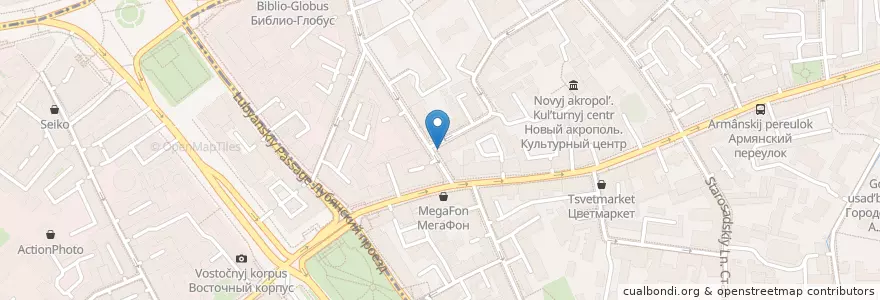 Mapa de ubicacion de Star Craft & Kitchen en Russia, Distretto Federale Centrale, Москва, Центральный Административный Округ.