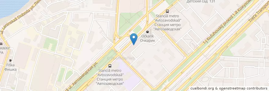 Mapa de ubicacion de Для бережливых en Russia, Central Federal District, Moscow, Southern Administrative Okrug, Danilovsky District.