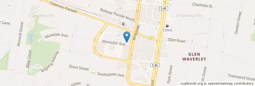 Mapa de ubicacion de Mocha Jo's en Avustralya, Victoria, City Of Monash.