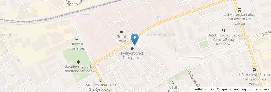 Mapa de ubicacion de А-мега en Russia, Distretto Federale Centrale, Москва, Северный Административный Округ, Савёловский Район.