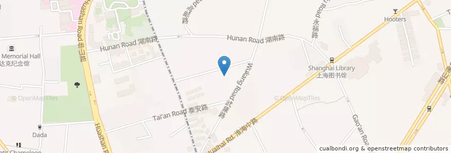 Mapa de ubicacion de % ARABICA en 중국, 상하이.