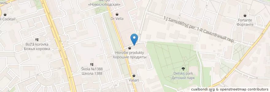 Mapa de ubicacion de Самегрело en Rusland, Centraal Federaal District, Moskou, Центральный Административный Округ, Тверской Район.