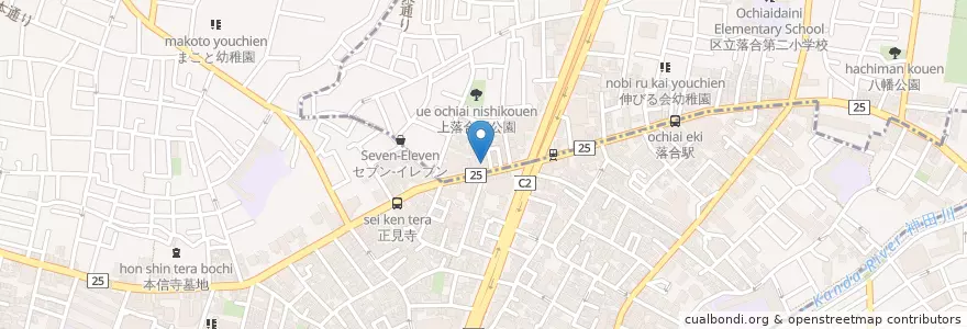 Mapa de ubicacion de ユニバーサルドラッグ en 일본, 도쿄도, 中野区.