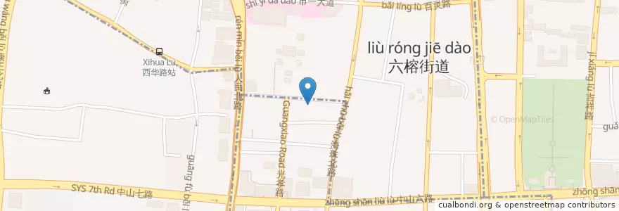 Mapa de ubicacion de 越秀净慧体校 en چین, گوانگ‌دونگ, 广州市, 越秀区.