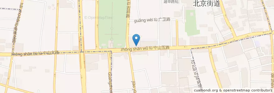 Mapa de ubicacion de ICBC en China, Guangdong, 广州市, 越秀区, 北京街道.