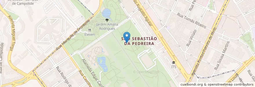 Mapa de ubicacion de Praia no parque en Portogallo, Área Metropolitana De Lisboa, Lisbona, Grande Lisboa, Lisbona, Avenidas Novas.