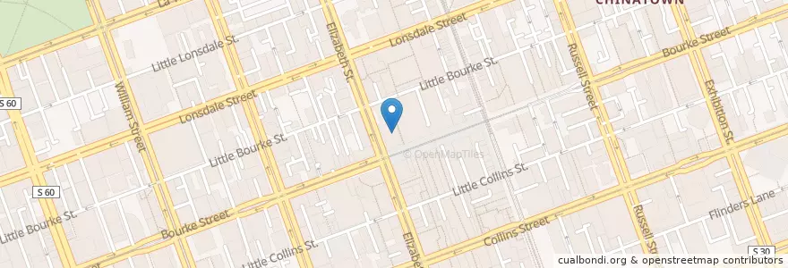 Mapa de ubicacion de CA de VIN en Australia, Victoria, City Of Melbourne.