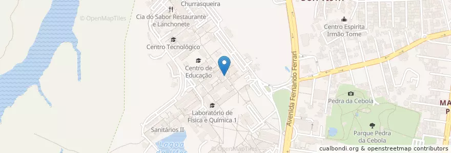 Mapa de ubicacion de Cantina do Onofre en ブラジル, 南東部地域, エスピリト サント, Região Geográfica Intermediária De Vitória, ヴィトーリア, Região Metropolitana Da Grande Vitória, Microrregião Vitória.