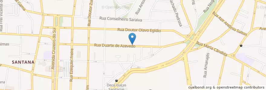 Mapa de ubicacion de Centro Espirita Nosso Lar Andre Luis en Brazil, Jihovýchodní Region, São Paulo, Região Geográfica Intermediária De São Paulo, Região Metropolitana De São Paulo, Região Imediata De São Paulo, São Paulo.