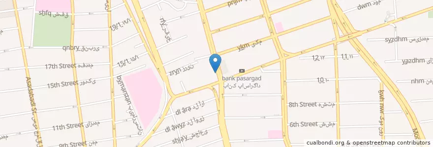 Mapa de ubicacion de چیمنی en ایران, استان تهران, شهرستان تهران, تهران, بخش مرکزی شهرستان تهران.