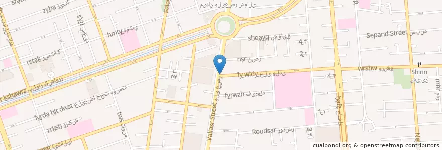 Mapa de ubicacion de فوتون en 이란, 테헤란, شهرستان تهران, 테헤란, بخش مرکزی شهرستان تهران.
