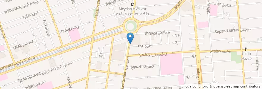 Mapa de ubicacion de کی با کی en Iran, Teheran, شهرستان تهران, Teheran, بخش مرکزی شهرستان تهران.