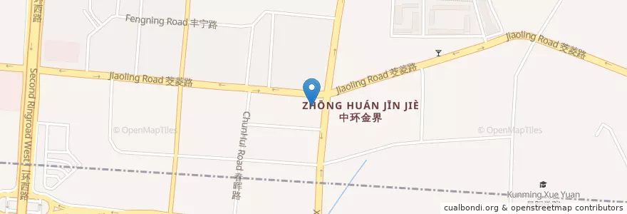 Mapa de ubicacion de 交通银行 en Chine, Yunnan, 昆明市, 五华区.