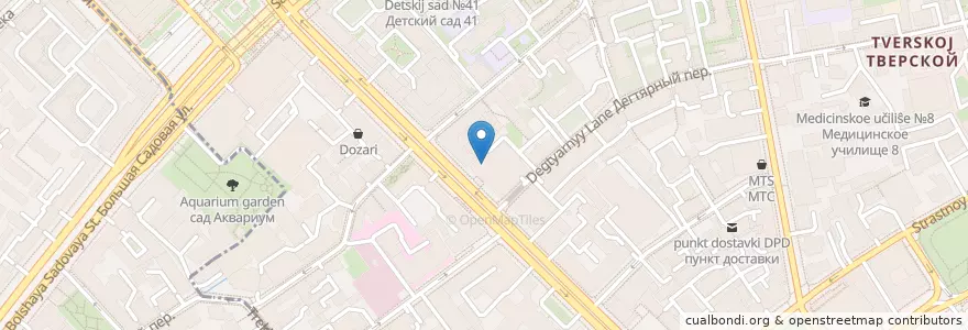 Mapa de ubicacion de Сбербанк en Russia, Distretto Federale Centrale, Москва, Центральный Административный Округ, Тверской Район.