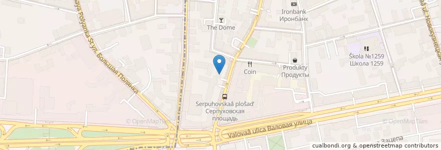 Mapa de ubicacion de Сбербанк en Russia, Distretto Federale Centrale, Москва, Центральный Административный Округ, Район Замоскворечье.
