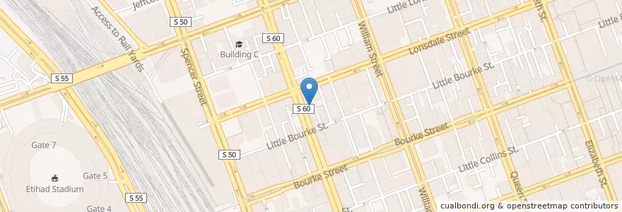 Mapa de ubicacion de Hibachi Japanese Grill en Avustralya, Victoria, City Of Melbourne.