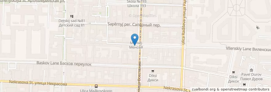 Mapa de ubicacion de KillFish en Rusland, Северо-Западный Федеральный Округ, Oblast Leningrad, Sint-Petersburg, Центральный Район, Округ Смольнинское.