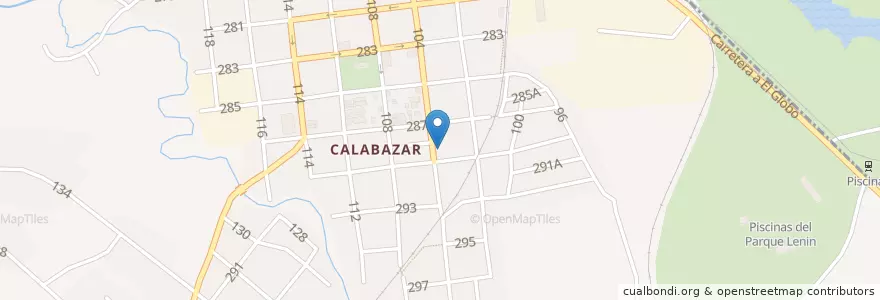 Mapa de ubicacion de CI Mi Calabazita en Cuba, L'Avana, Boyeros.
