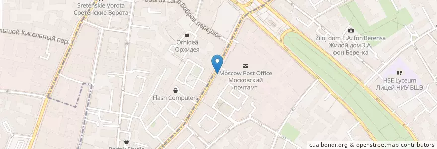 Mapa de ubicacion de Qiwi en Rusia, Центральный Федеральный Округ, Москва, Центральный Административный Округ, Красносельский Район.