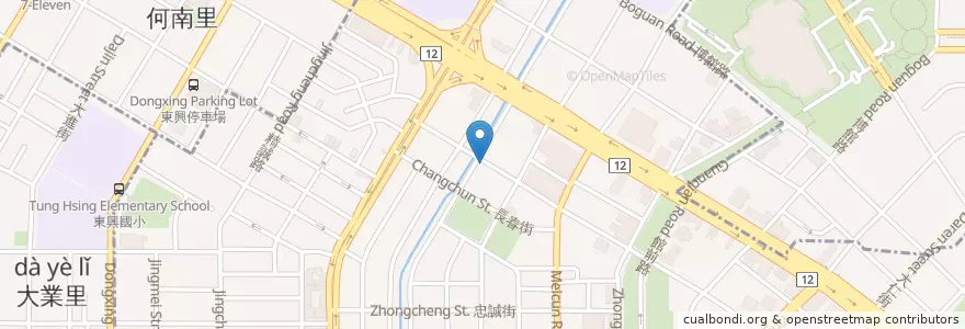 Mapa de ubicacion de Romanor coffee en Taiwan, Taichung, 西區.