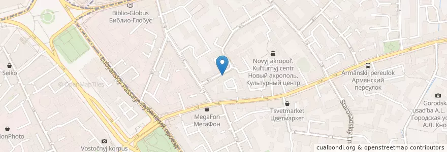 Mapa de ubicacion de Psycho Place en Russia, Distretto Federale Centrale, Москва, Центральный Административный Округ.