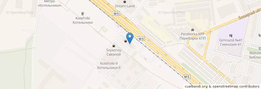Mapa de ubicacion de Столовая en 俄罗斯/俄羅斯, Центральный Федеральный Округ, 莫斯科州, Городской Округ Люберцы.