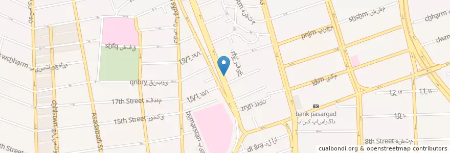 Mapa de ubicacion de داروخانه دکتر آذین نجفی en Iran, Teheran, شهرستان تهران, Teheran, بخش مرکزی شهرستان تهران.