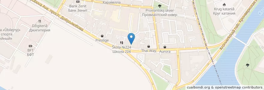 Mapa de ubicacion de Харвест en Russland, Föderationskreis Nordwest, Oblast Leningrad, Sankt Petersburg, Petrograder Rajon, Введенский Округ.