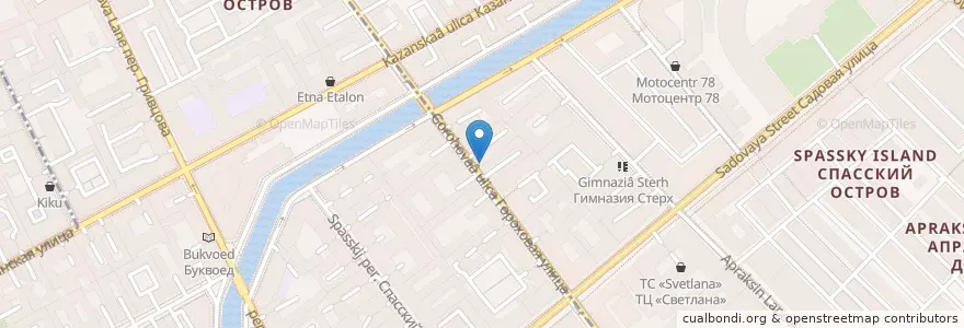 Mapa de ubicacion de Пиццерия Крэнга en Russland, Föderationskreis Nordwest, Oblast Leningrad, Sankt Petersburg, Адмиралтейский Район, Округ № 78.