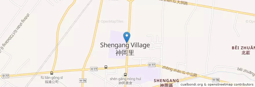 Mapa de ubicacion de 神圳國中 en 臺灣, 臺中市, 神岡區.