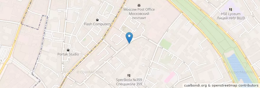 Mapa de ubicacion de Съем слона en Rusia, Distrito Federal Central, Москва, Distrito Administrativo Central, Басманный Район, Красносельский Район.