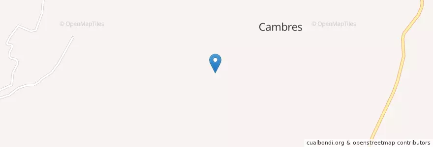 Mapa de ubicacion de Cambres en Portogallo, Nord, Viseu, Douro, Lamego, Cambres.