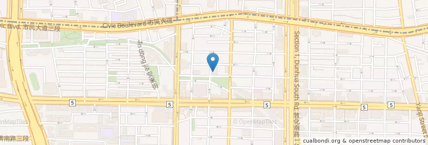 Mapa de ubicacion de 楊記大餛飩 en Tayvan, 新北市, Taipei, 大安區.