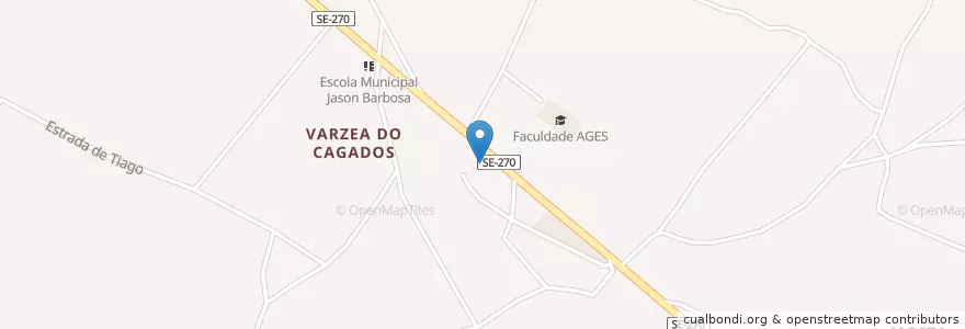 Mapa de ubicacion de Restaurante e Choperia SD en Brazil, Northeast Region, Sergipe, Região Geográfica Intermediária De Itabaiana, Microrregião Do Centro Sul Sergipano, Lagarto.