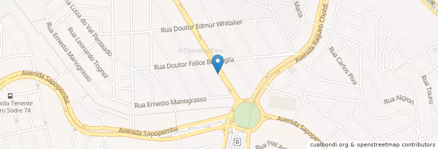 Mapa de ubicacion de Santander en Бразилия, Юго-Восточный Регион, Сан-Паулу, Região Geográfica Intermediária De São Paulo, Região Metropolitana De São Paulo, Região Imediata De São Paulo, Сан-Паулу.