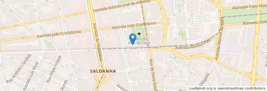 Mapa de ubicacion de Bicicletas Gira Estação 417 en ポルトガル, Área Metropolitana De Lisboa, Lisboa, Grande Lisboa, リスボン, Avenidas Novas.