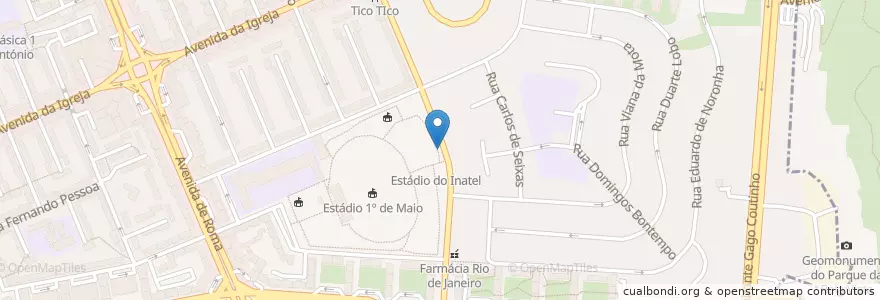 Mapa de ubicacion de Bicicletas Gira Estação 460 en Portekiz, Área Metropolitana De Lisboa, Lisboa, Grande Lisboa, Lizbon, Alvalade.